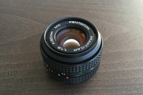 Pentacon Prakticar lens F1.8 50 mm Praktica B mount