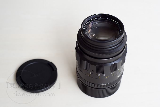 Leica Tele-Elmarit 90mm F2.8 first generation. Medium telephoto of